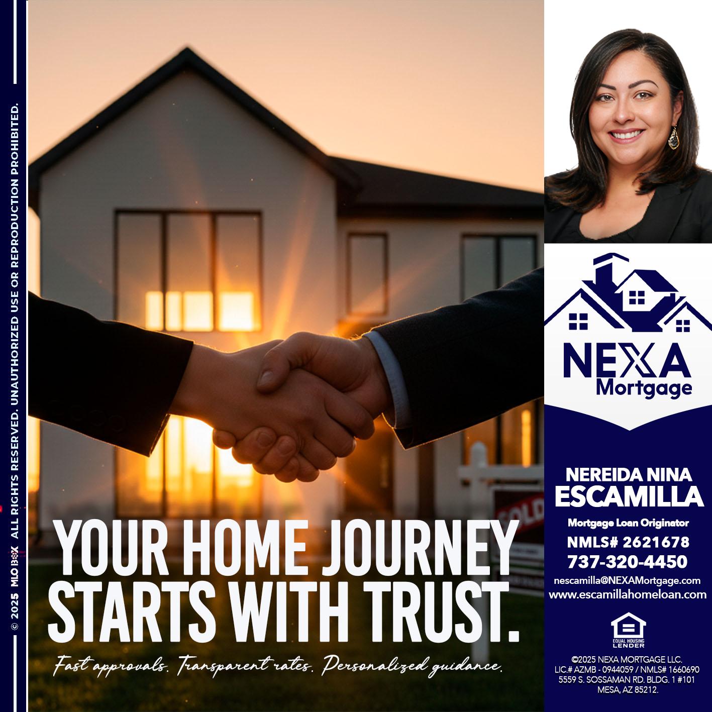 your home - Nereida Nina Escamilla -Mortgage Loan Originator