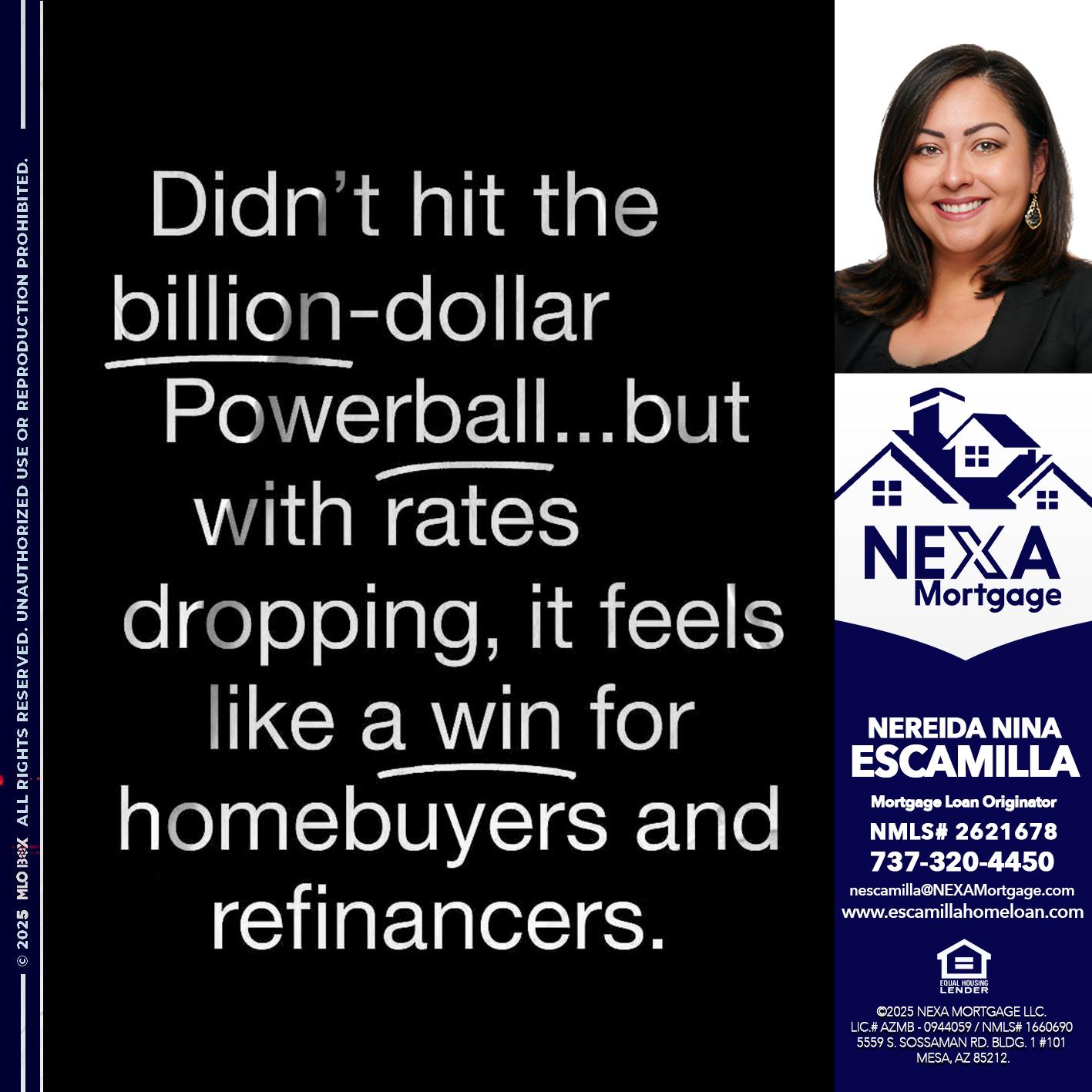 DIDNT HIT - Nereida Nina Escamilla -Mortgage Loan Originator