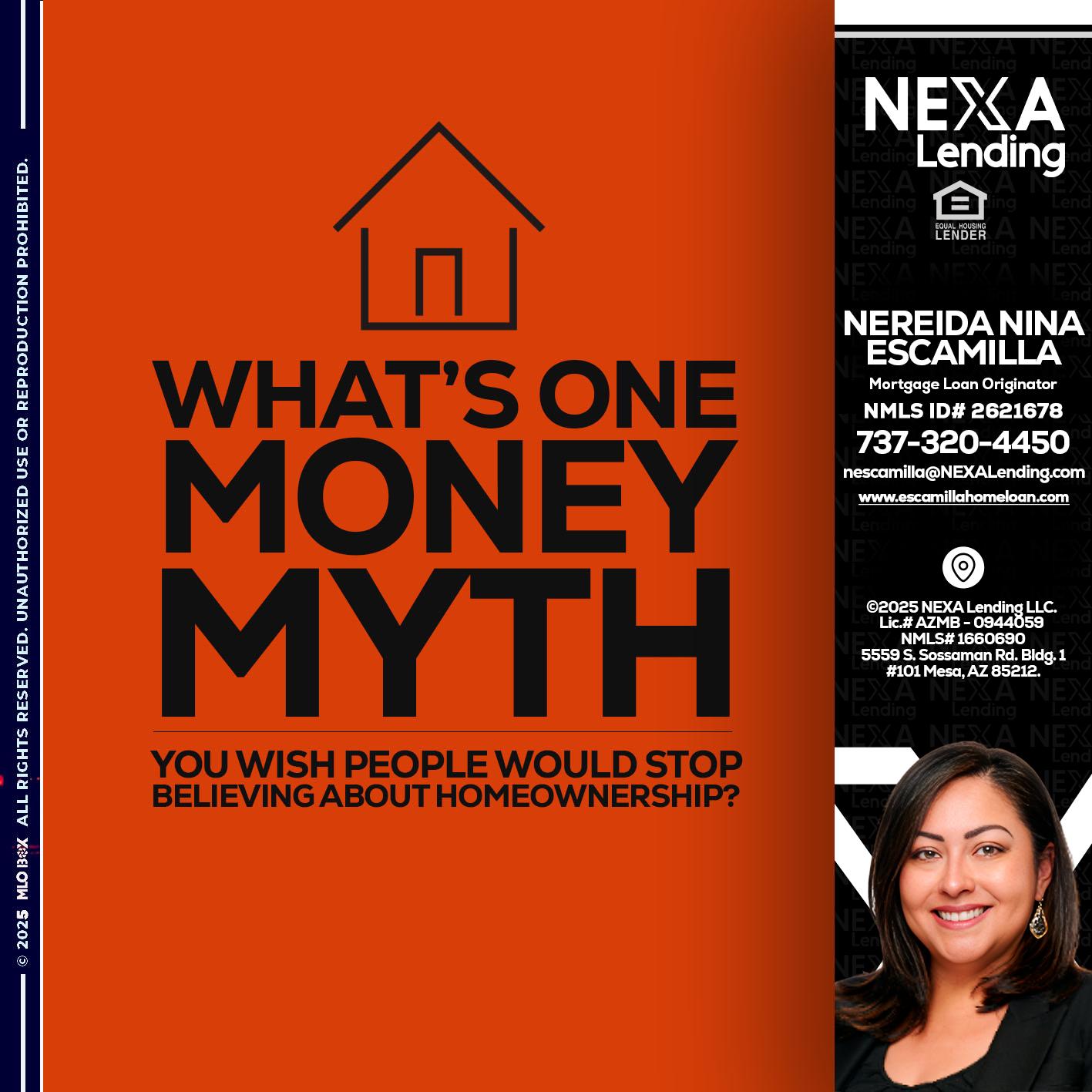 WHATS ONE - Nereida Nina Escamilla -Mortgage Loan Originator