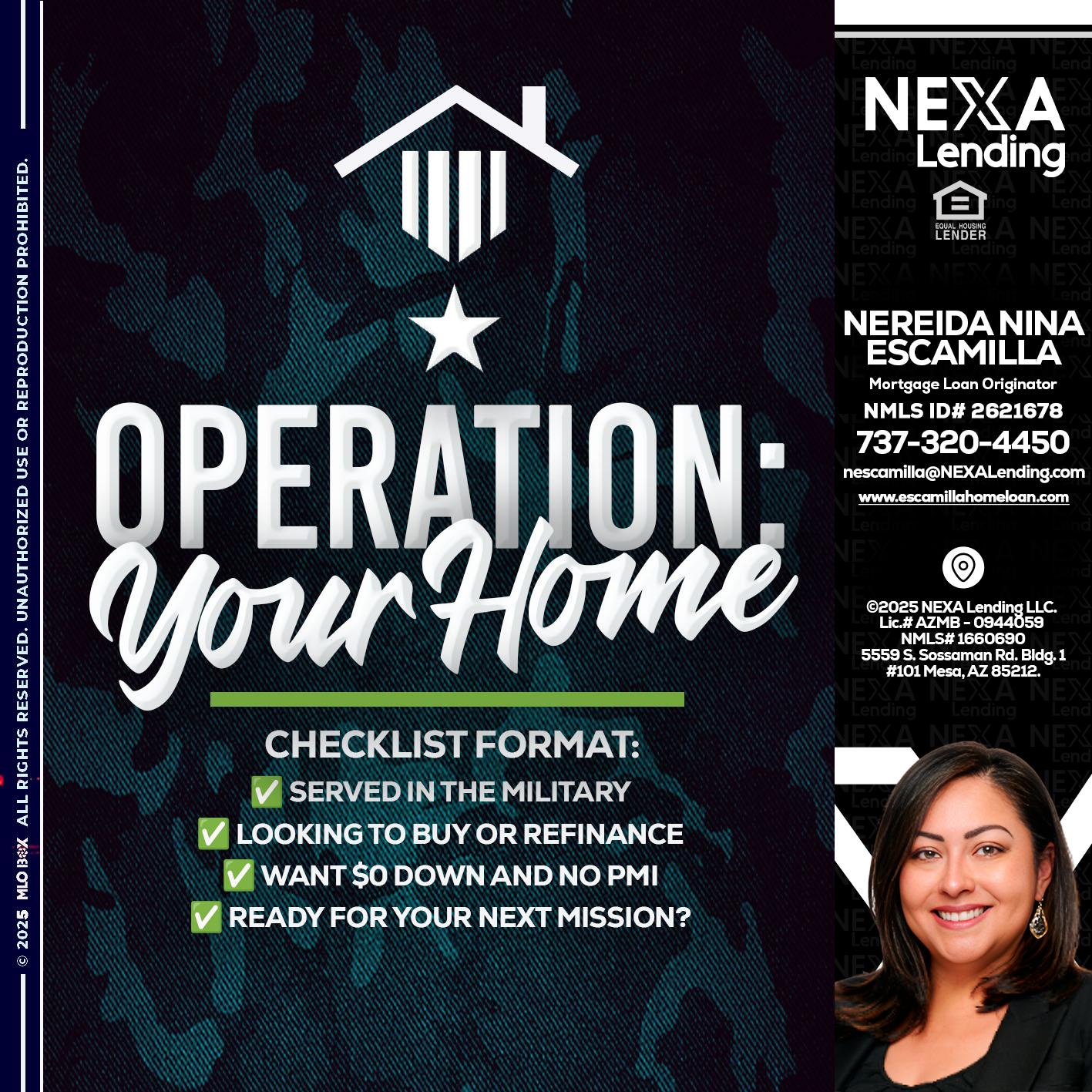 OPERATION YOUR HOME - Nereida Nina Escamilla -Mortgage Loan Originator