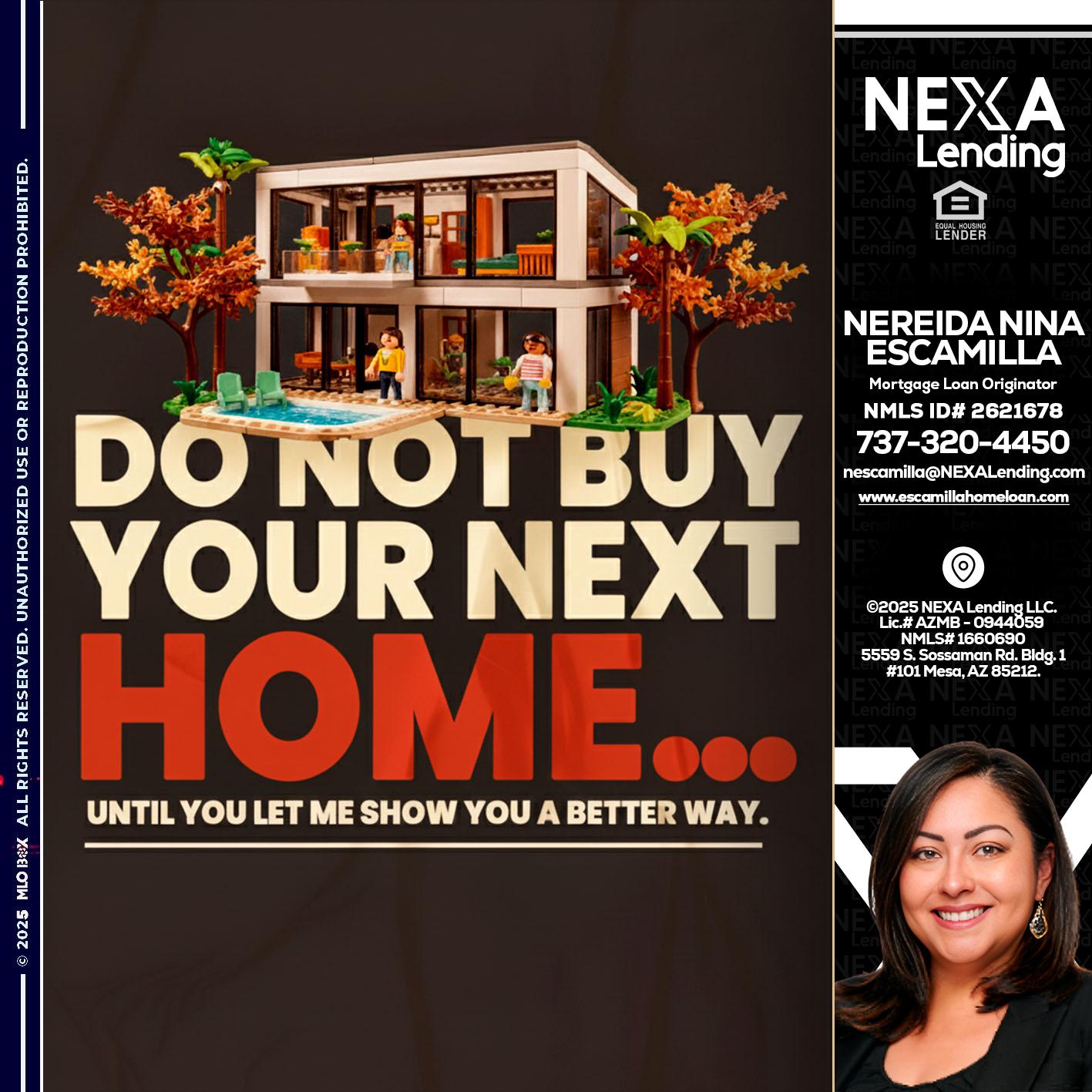 DO NOT BUY - Nereida Nina Escamilla -Mortgage Loan Originator