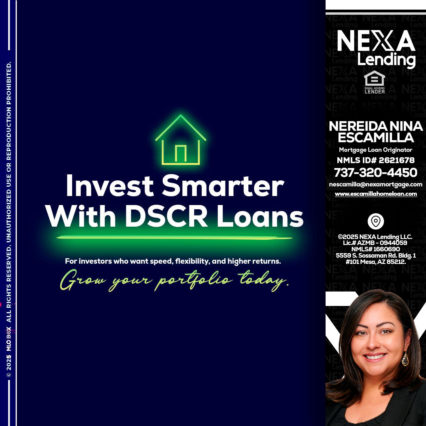 DSCR - Nereida Nina Escamilla -Mortgage Loan Originator