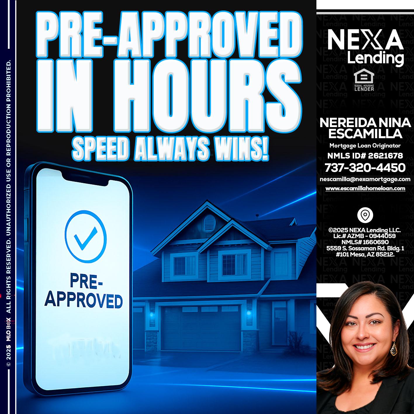 PRE - Nereida Nina Escamilla -Mortgage Loan Originator