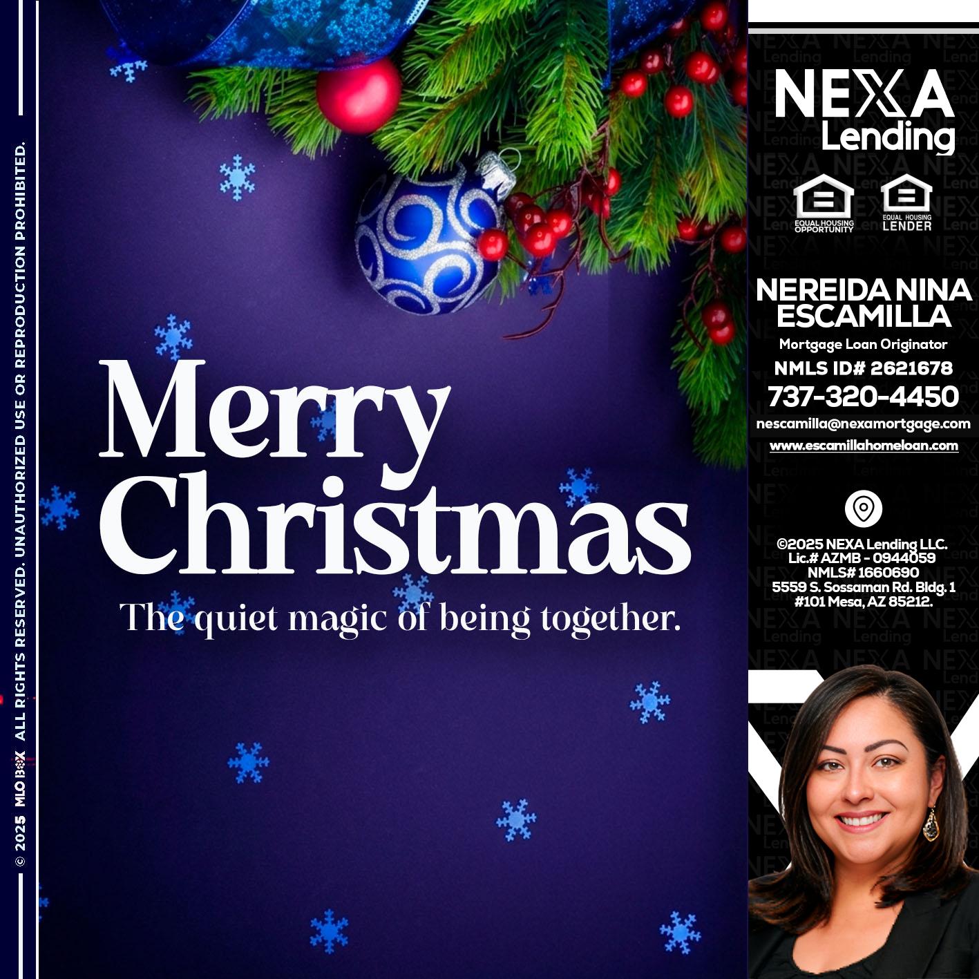 merry christmas - Nereida Nina Escamilla -Mortgage Loan Originator