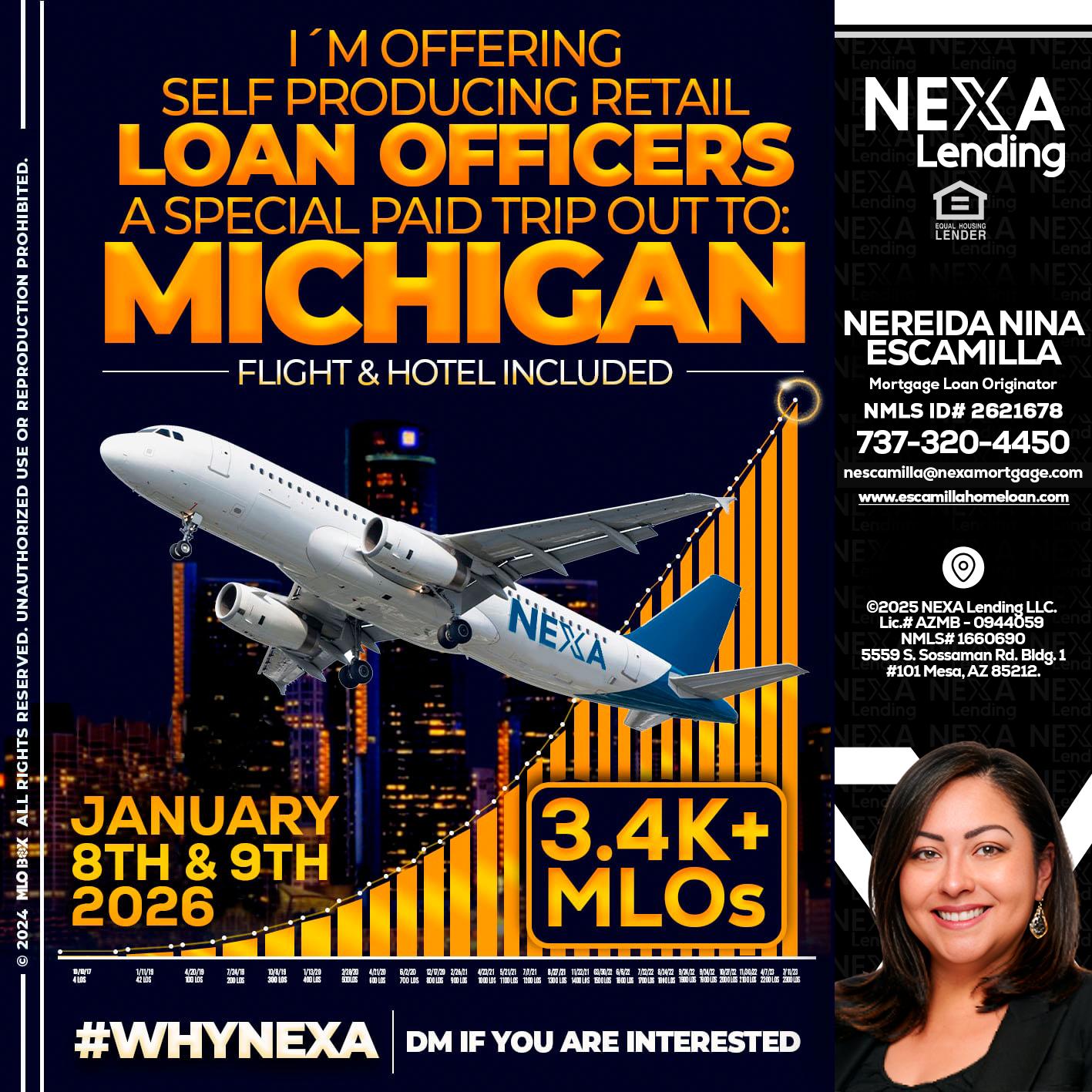 MICHIGAN TRIP - Nereida Nina Escamilla -Mortgage Loan Originator