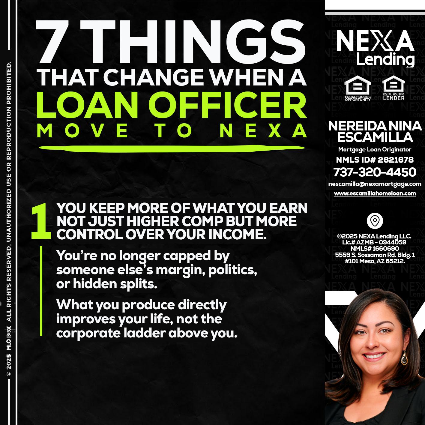 7 THINGS (1) - Nereida Nina Escamilla -Mortgage Loan Originator