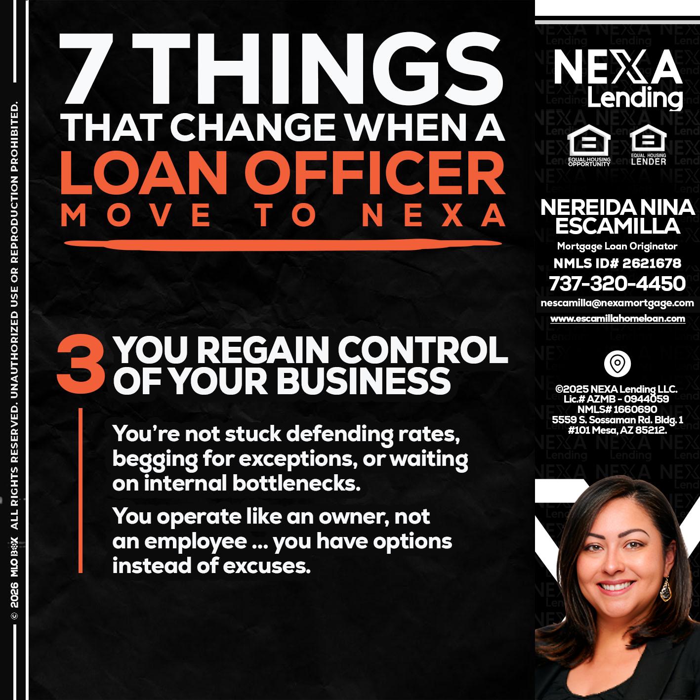 7 things (3) - Nereida Nina Escamilla -Mortgage Loan Originator