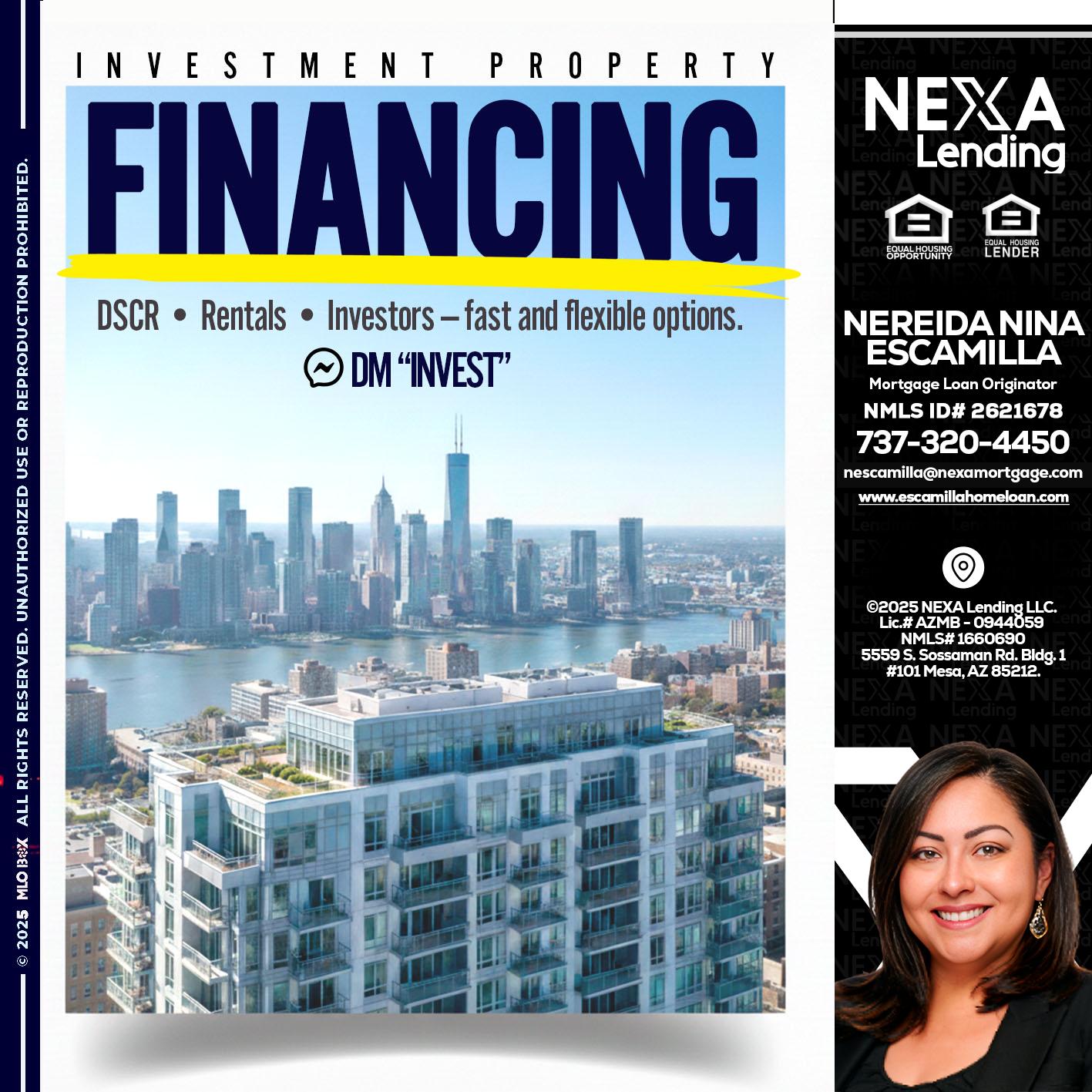 FINANCING - Nereida Nina Escamilla -Mortgage Loan Originator