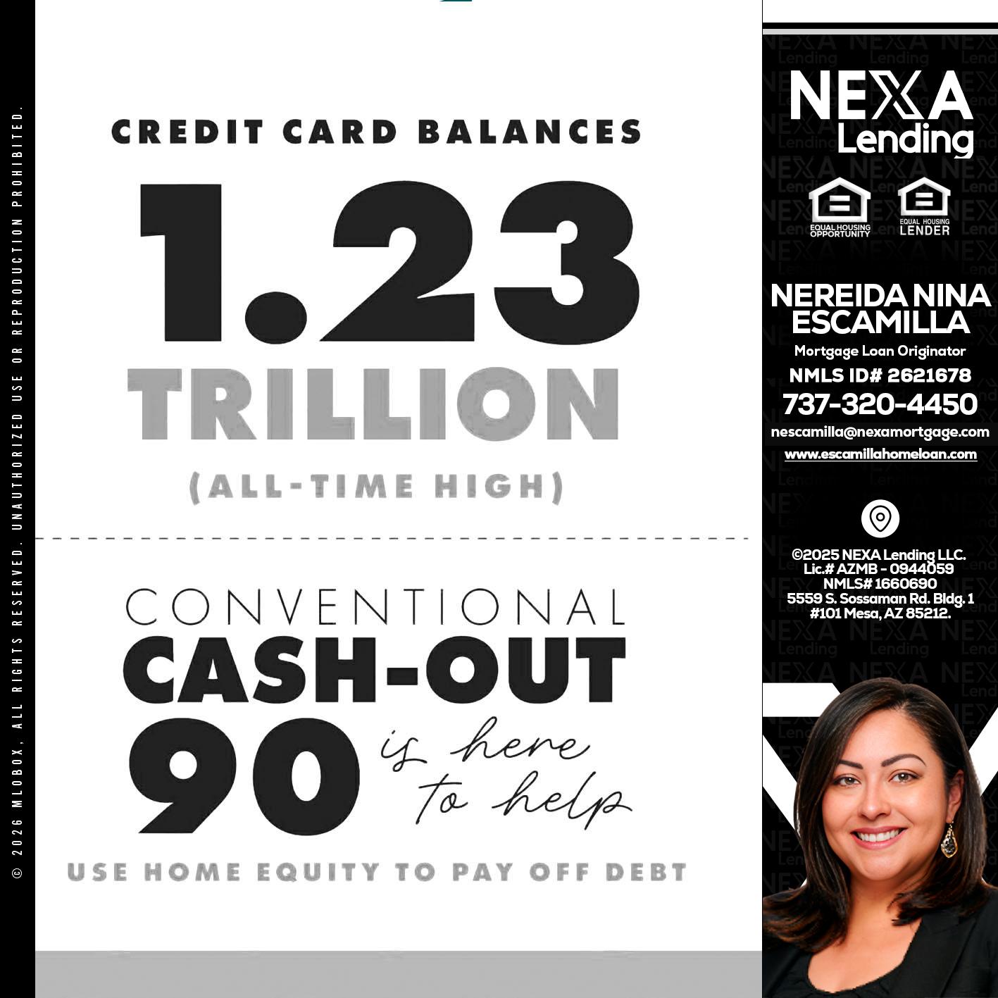 CREDIT CARD BALANCE - Nereida Nina Escamilla -Mortgage Loan Originator