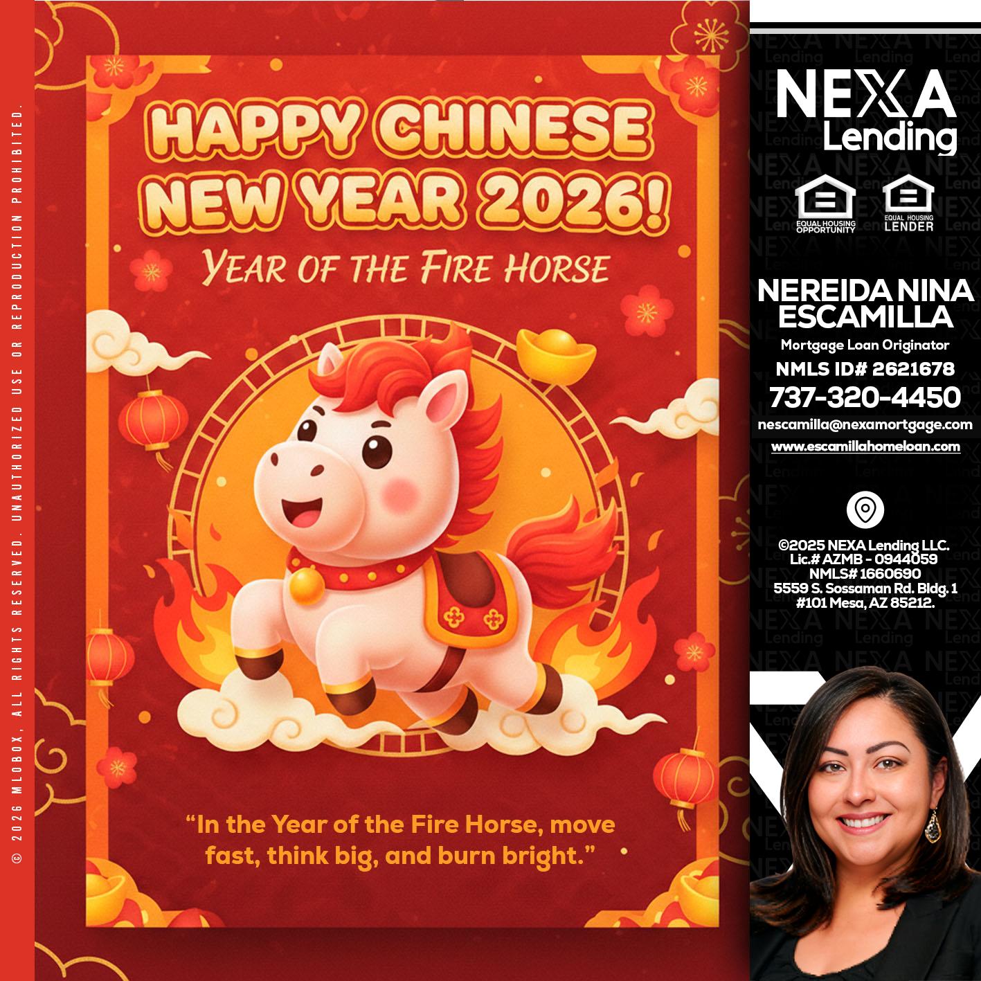 happy Chinese new year - Nereida Nina Escamilla -Mortgage Loan Originator