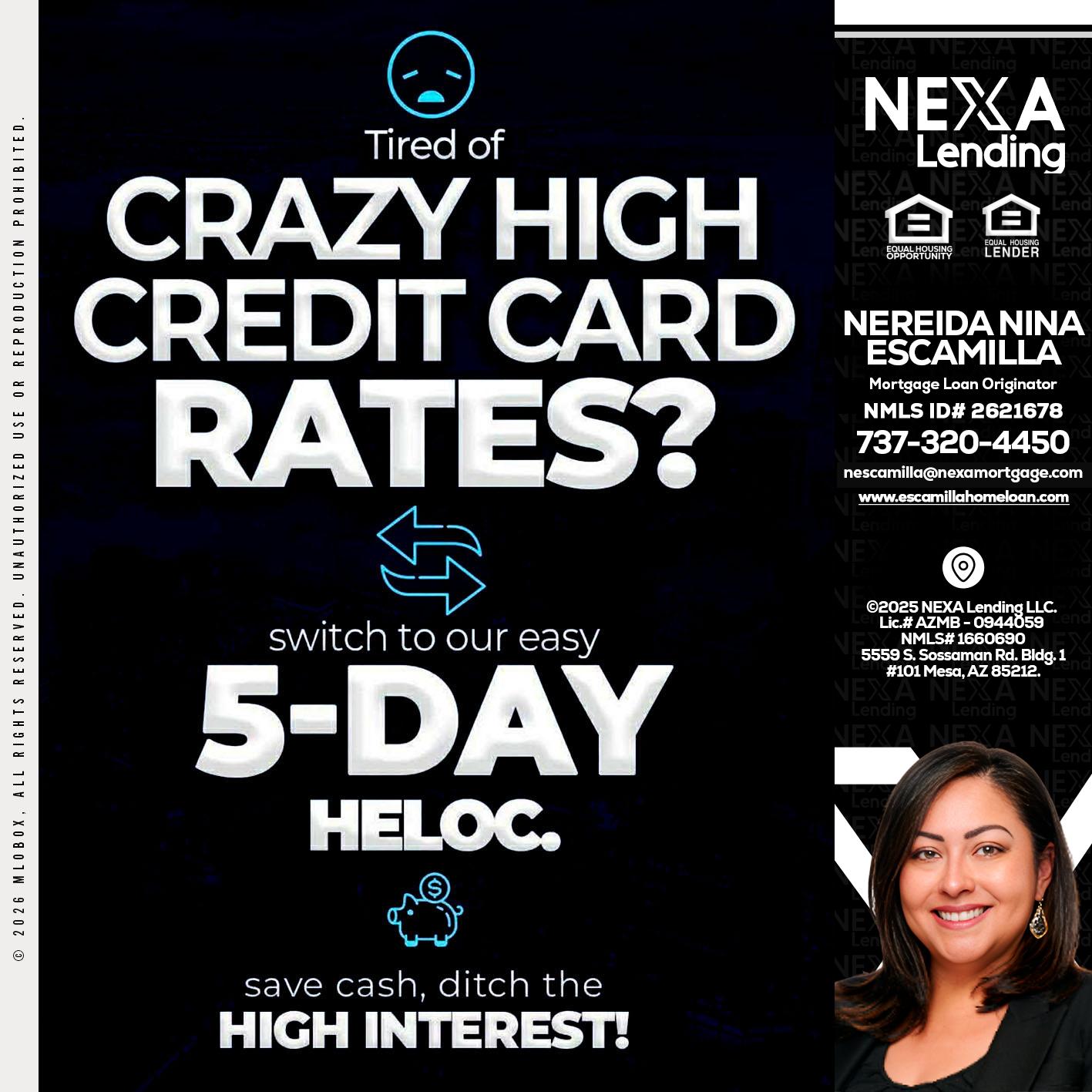 CRAZY HIGH - Nereida Nina Escamilla -Mortgage Loan Originator