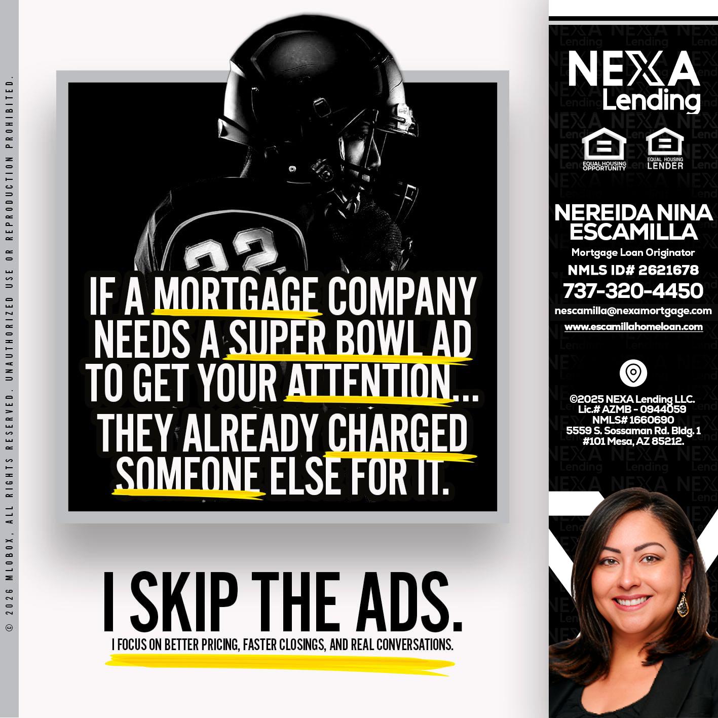 if a mortgage ad - Nereida Nina Escamilla -Mortgage Loan Originator
