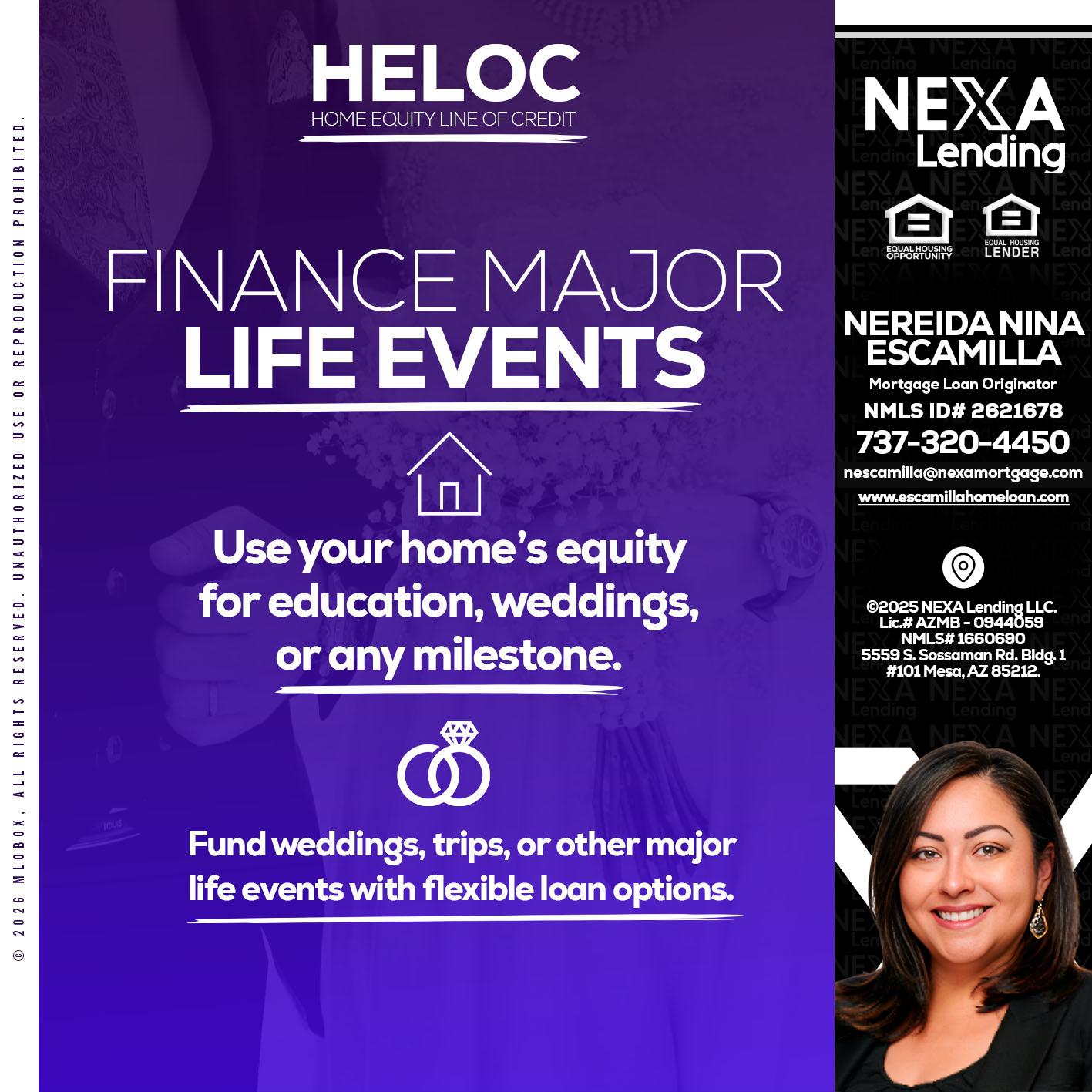 HELOC - Nereida Nina Escamilla -Mortgage Loan Originator