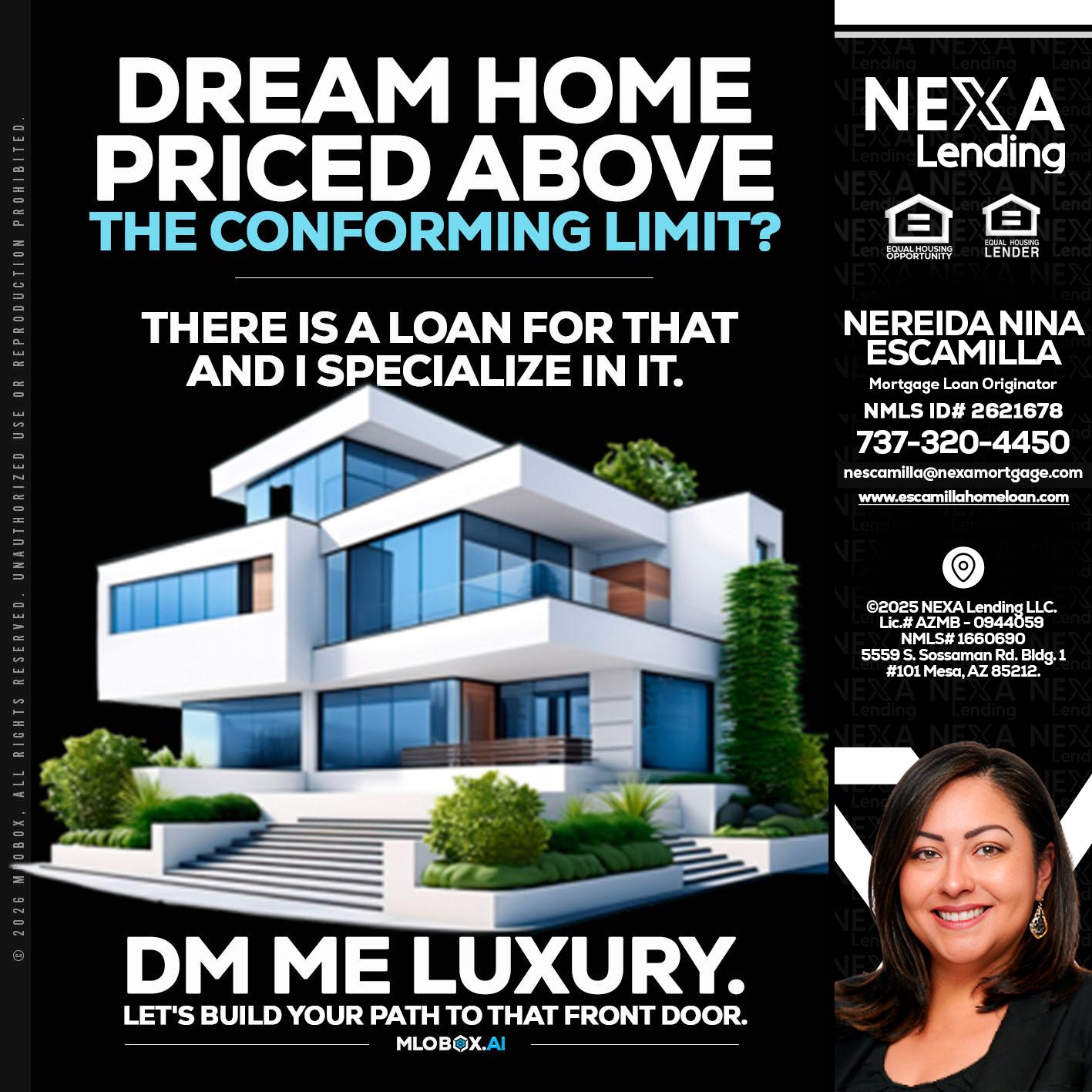 DREAM HOME - Nereida Nina Escamilla -Mortgage Loan Originator