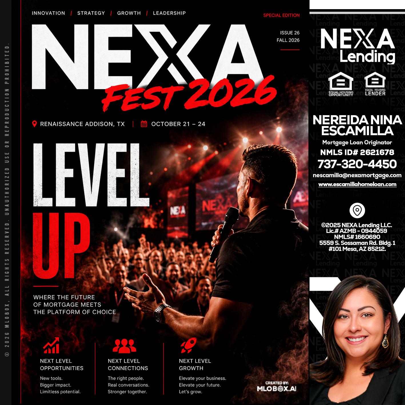 NEXA FEST 2026 - Nereida Nina Escamilla -Mortgage Loan Originator