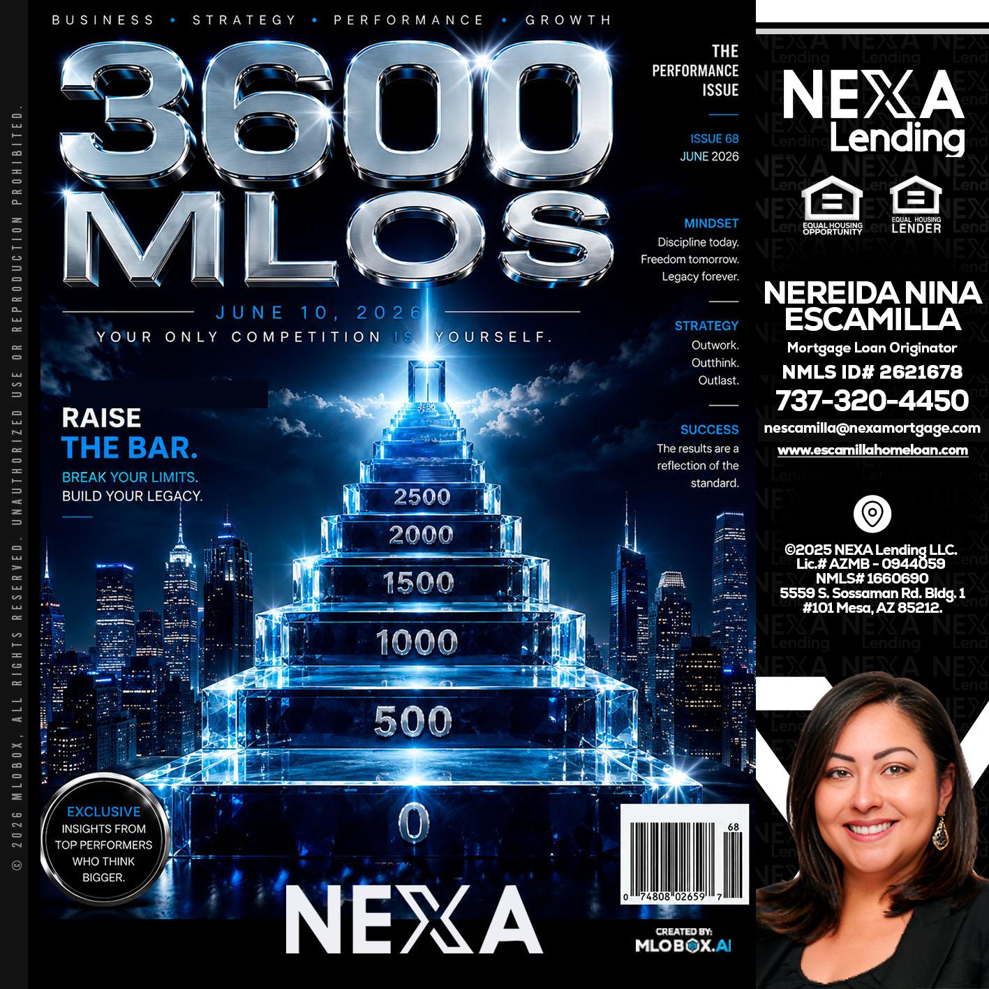 3600 MLOs - Nereida Nina Escamilla -Mortgage Loan Originator