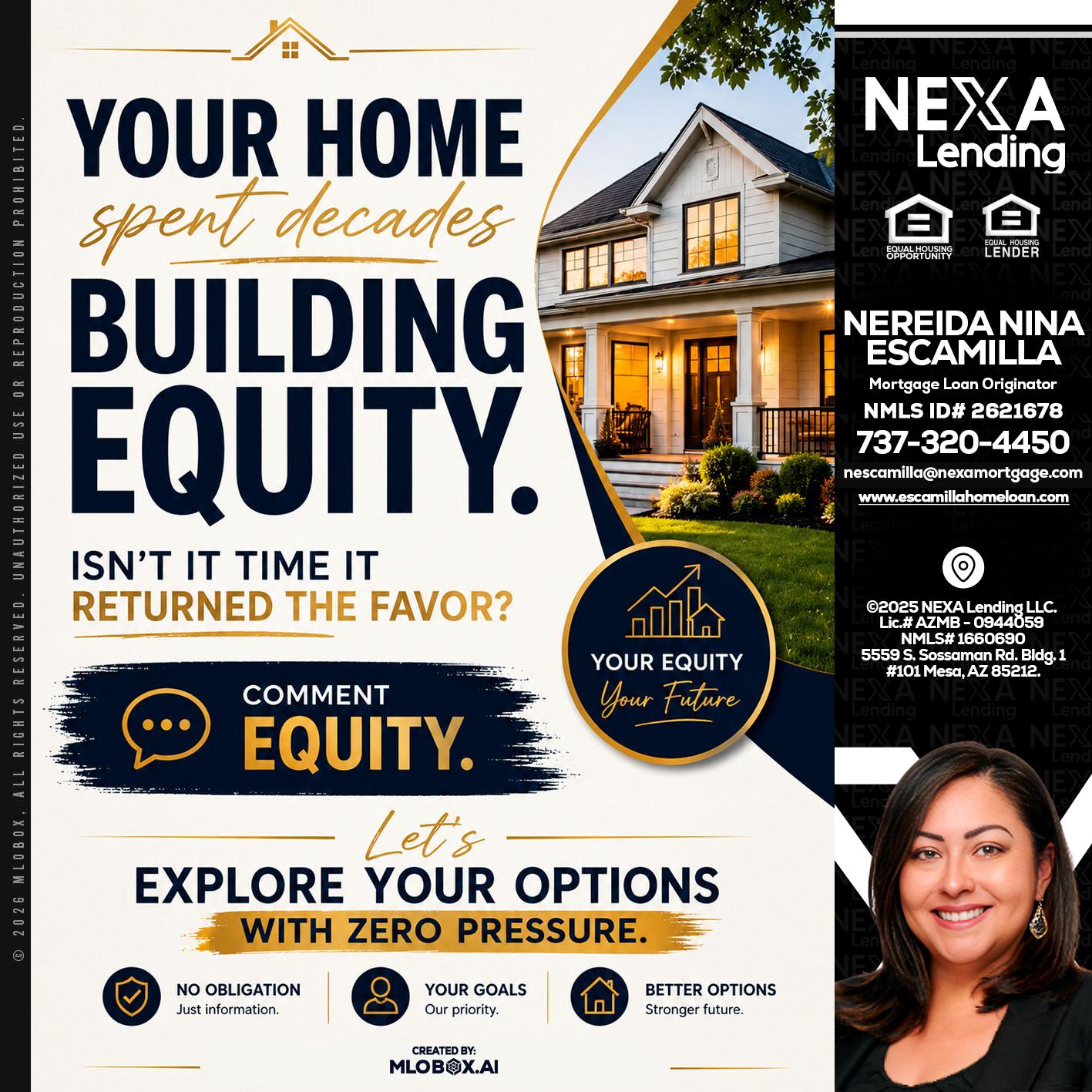 building equity - Nereida Nina Escamilla -Mortgage Loan Originator