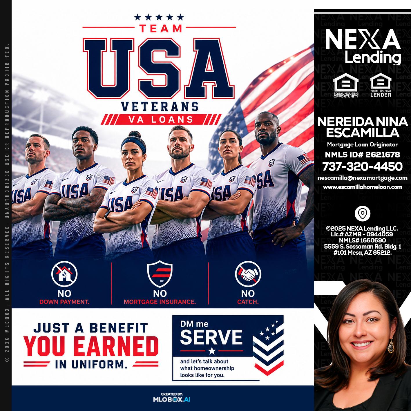 USA TEAM - Nereida Nina Escamilla -Mortgage Loan Originator