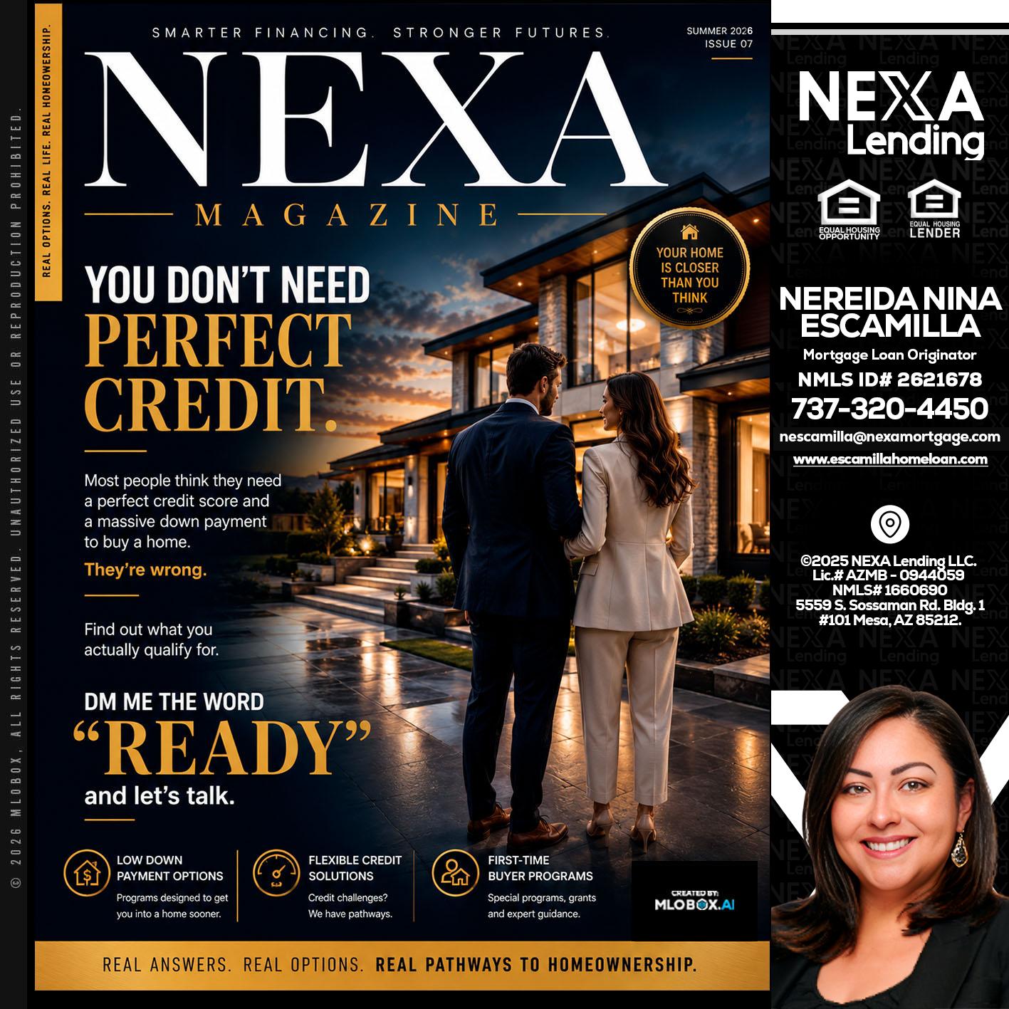 NEXA MAGAZINE - Nereida Nina Escamilla -Mortgage Loan Originator