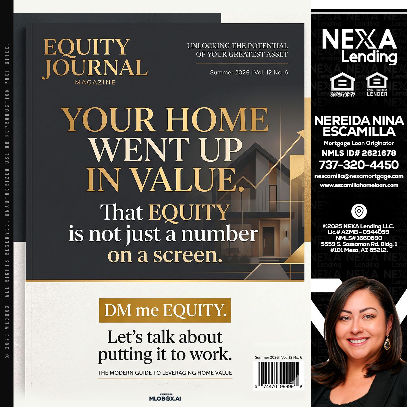YOUR HOME - Nereida Nina Escamilla -Mortgage Loan Originator
