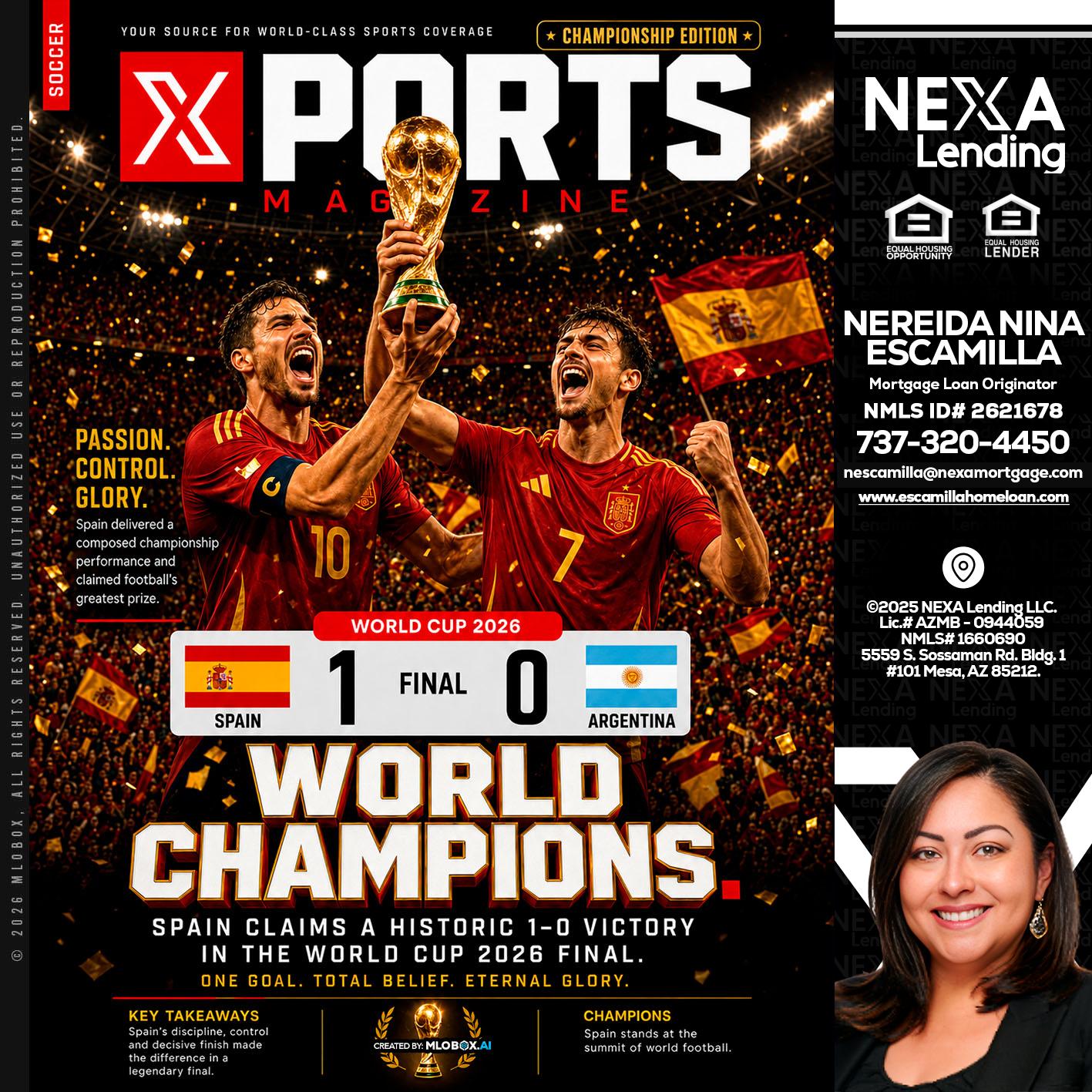 SPAIN CHAMPION - Nereida Nina Escamilla -Mortgage Loan Originator