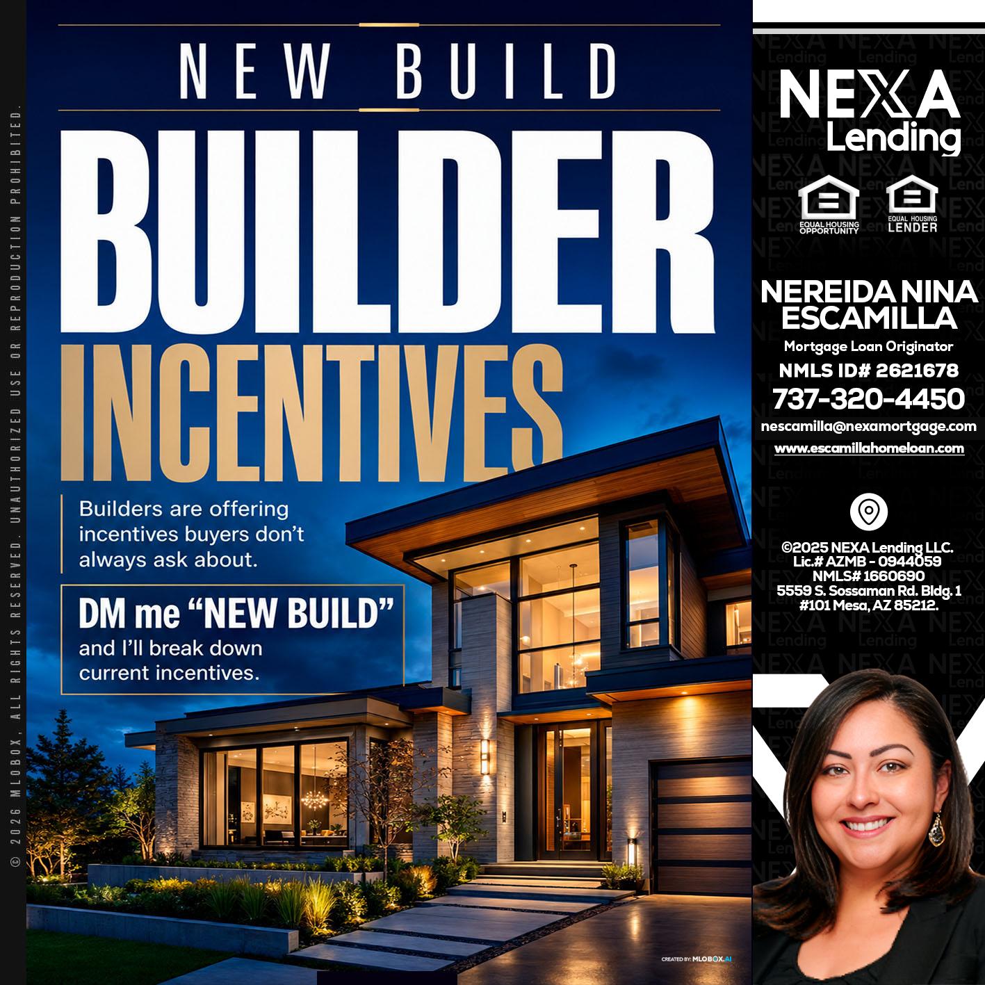 NEW BUILDER - Nereida Nina Escamilla -Mortgage Loan Originator