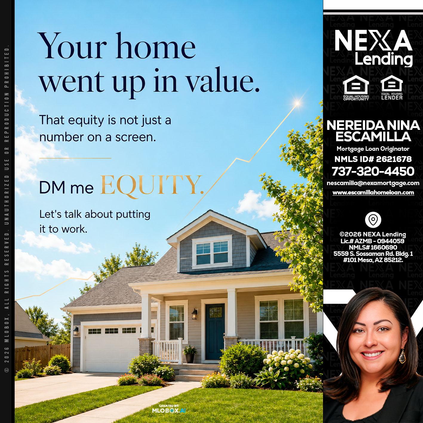 YOUR HOME - Nereida Nina Escamilla -Mortgage Loan Originator